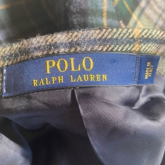 Polo Ralph Lauren Wool Cashmere Blend Green Multi Gordon Tartan Plaid Sport Coat - Picture 6 of 10